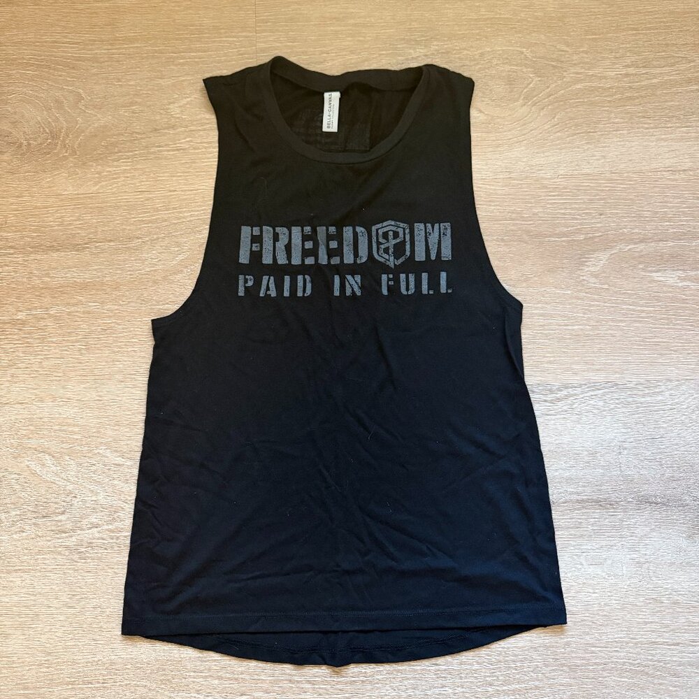 Born Primitive Black Muscle Tee "FREEDOM Paid In Full"